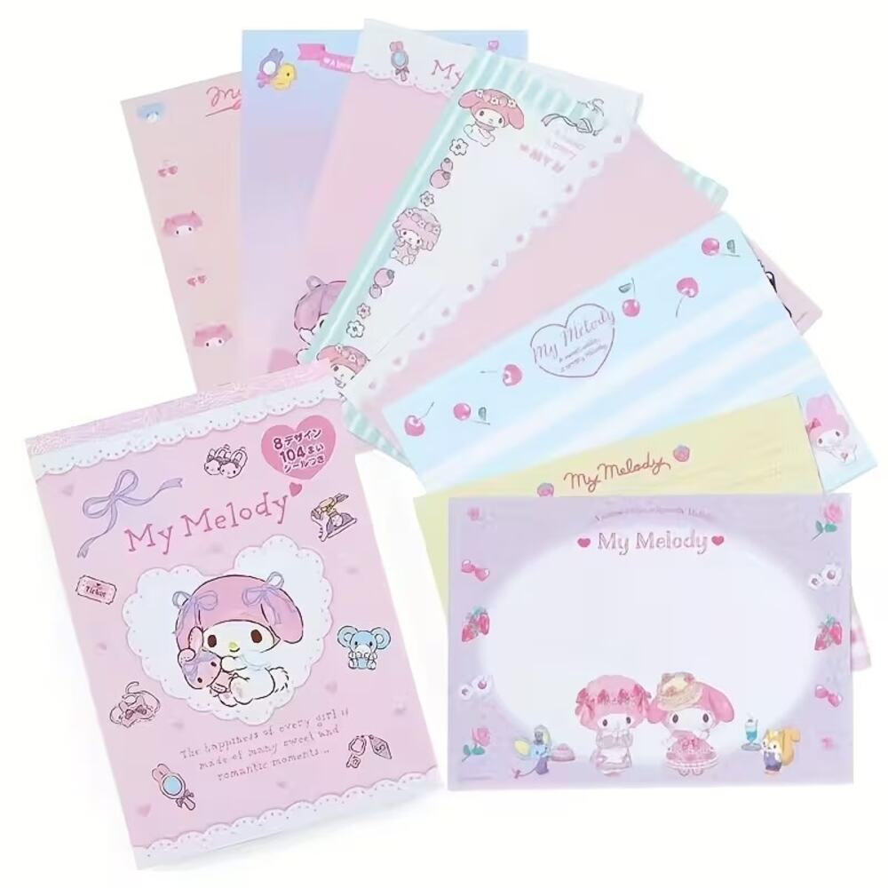 #6906 Hello Kitty & Friends - My Melody Liceced Stationary Book - 128 pages